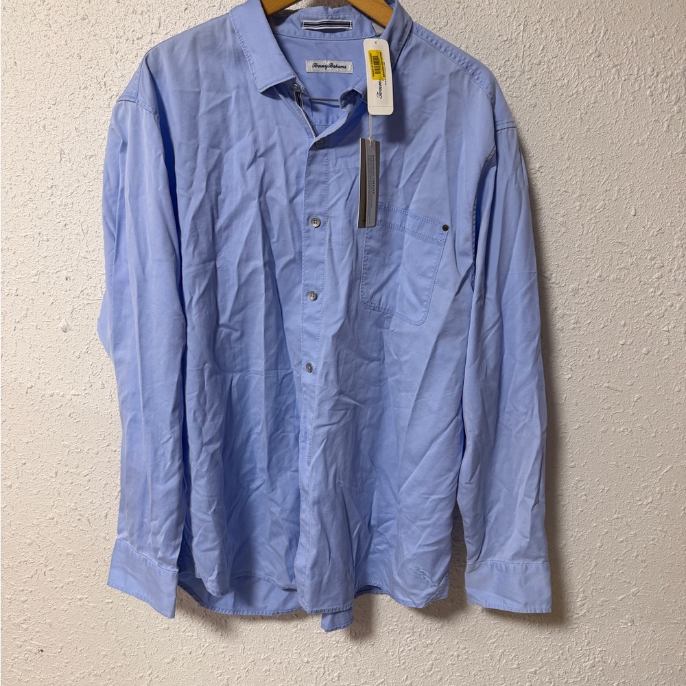 Tommy Bahama Tahitian Twilly Light Sky Blue Button-Down Shirt